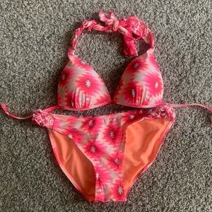 Pink/Orange Aztec Bikini